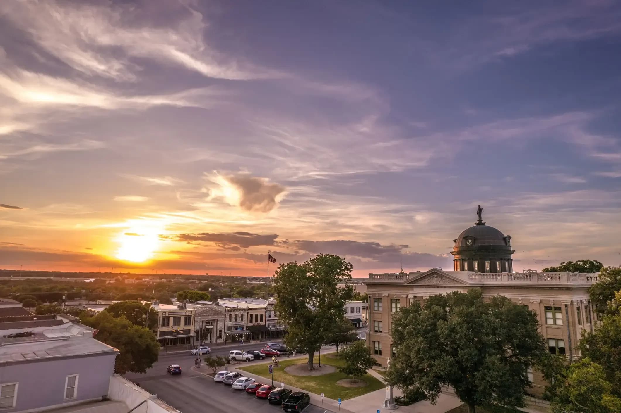 sunset in georgetown texas